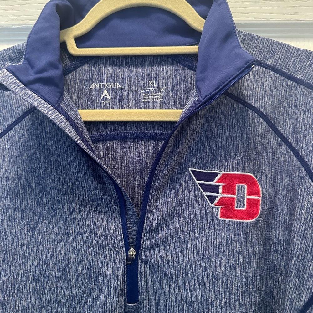 Antigua Dayton Blue Heathered Women's Quarter Zip